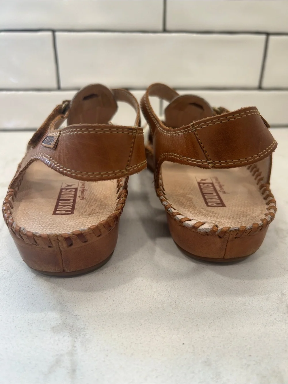 PIKOLINOS WOMEN'S P. VALLARTA Sandals Coastal Leather Comfort Size 38 / 8.5
